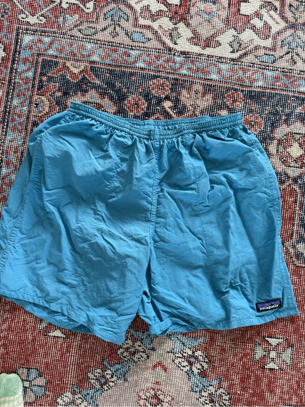 Patagonia Men's Teal-Blue Hybrid Shorts